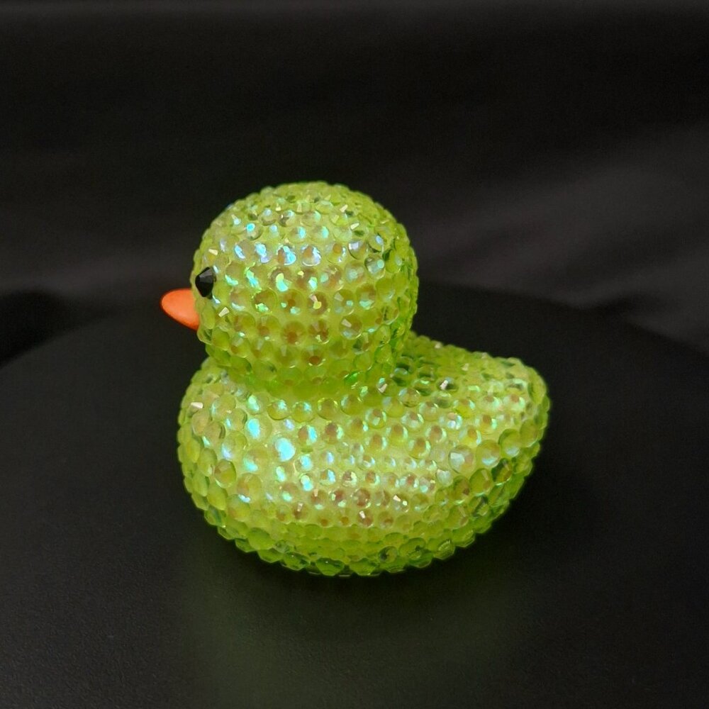 Lemon-Lime Rubber Duck, Bling Duck, Jeep Ducks, Spring Gift, Easter Gift